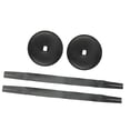 thumbnail image 4 of 2x2 Correas De Cuero Con Almohadillas Para Reparar El Mango De Cuero Sintético De Los Platillos Musicales, Color Negro., 4 of 8