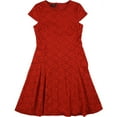 thumbnail image 1 of Vestido acampanado de encaje Alfani para mujer rojo 12, 1 of 1