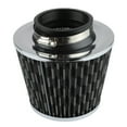 thumbnail image 1 of Filtro de aire para automóvil, filtración potente de alto flujo, soporte radial de 16 pulgadas, filtro de entrada de aire para vehículo, estilo fibra de carbono, 1 of 15