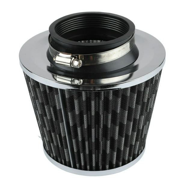 Filtro de aire para coche, alto flujo, potente filtración, soporte radial de 16 pulgadas, filtro de admisión de aire para vehículo, estilo fibra de carbono.