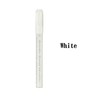 White Paint Pen for Art - 8Pack Acrylic White Paint Marker for Rock  Painting, Stone, Wood, Canvas, Glass, Metal, Metallic, Ceramic, Tire,  Graffiti, Paper, Drawing, Highlight Water-Based Paint Sets