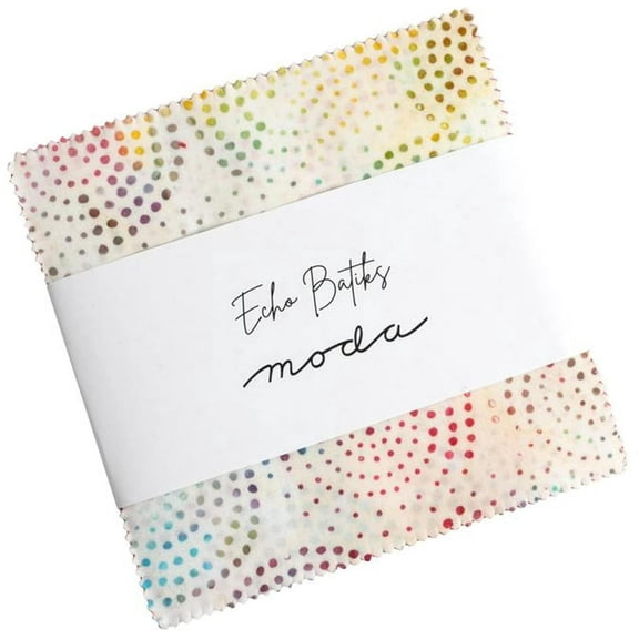 Echo Batiks Charm Pack by Moda; 42 - 5" Precut Fabric Quilt Squares