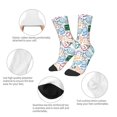 thumbnail image 3 of Uemuo Back To School Printed Kids Boys Socks Seamless Crew Socks Crazy Funny Athletic Sport Socks for Children, 3 of 6
