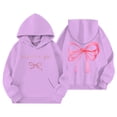 thumbnail image 1 of Chandails en Molleton pour Filles Manches Longues Imprimé à Capuche Chandail Col Rond Décontracté Sport Vêtements d'Automne Chandails en Molleton pour Filles 3-4 Ans, 1 of 3
