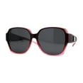 thumbnail image 1 of Polarized Large Oversized Barricade Rectangle Fit Over OTG Sunglasses Burgundy Black, 1 of 4
