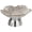 Clear, variant on BINGLI Pedestal Fruit Bowl, Snack Storage Holder, Fruit Tray, Dessert Display Stand, Decorative for Living Room Kitchen Home with Silver Base Light Ashy