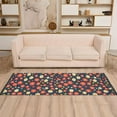 thumbnail image 2 of Yayeee Runner Rug for Bedroom 2'x6' Machine Washable Hallway Non Slip Mat, Red Floral, 2 of 8