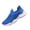 08#Blue, variant on Kids Slip On Breathable Mesh Knit Sneakers Lightweight Cushion Running Walking Shoes Boys Girls Casual Athletic Trainers