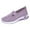 Light Purple #9, variant on Evdexr Women's Sneakers Orthopedic Lightweight Slip on Shoes Anti-Skid Knitted Woven Shoes Breathable Non-Slip Casual Sports Loafers Dark Green 9.5