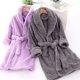 thumbnail image 4 of Jumpingount Bata de noche para niños Terciopelo Coral Invierno Cálido Clima frío Pijama para niños Ropa de dormir de manga larga Suave Cómodo Pijama Gris, 4 of 6