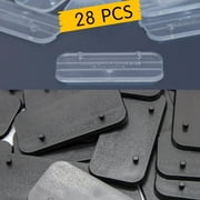 28PCS Action Figure Stand Base for 6inch 1/12 MOTU/Legends/GI JOE Classified Series Figures Model Display Toy Clear & Black