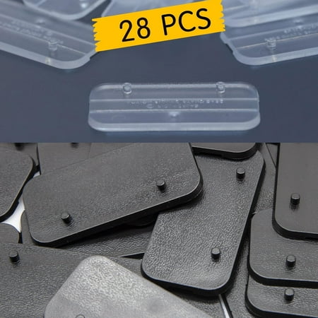 28PCS Action Figure Stand Base for 6inch 1/12 MOTU/Legends/GI JOE Classified Series Figures Model Display Toy Clear & Black
