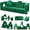 Green, variant on Wanan Kids Couch 13PCS, Modular Kids Play Couch for Playroom Bedroom, 13 in 1 Multifunctional Kid Sofa for Playing, Creativing, Sleeping, Indoor Toddler Couches for Boys and Girls