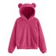 thumbnail image 4 of Camisas para adolescentes,Suéter de pijama para mujer, manga larga con bolsillo, suave forro polar, ropa de estar en casa cómoda, sopatenor, 4 of 9