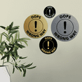 thumbnail image 3 of Signs ByLITA Circle Oops, Wrong Way Sign (Black) - Medium, 3 of 7