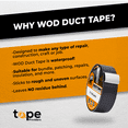 thumbnail image 3 of WOD Tape Dark Blue Duct Tape 0.47 in x 60 ft. Strong Waterproof DTC10, 3 of 9
