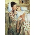 thumbnail image 2 of Cassatt, Mary 14x18 White Modern Wood Framed Museum Art Print Titled - Mother And Child 1890, 2 of 4
