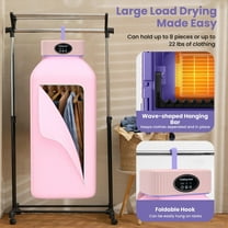 Portable Clothes Dryer, Small Foldable Electric Compact Drying Machine for Travel,RV, with Dry Bag