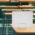 thumbnail image 6 of figatia Desktop Partition Board Desk Divider Versatile for Home Study Test Workplace White Metal Stand, 6 of 8