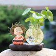 thumbnail image 3 of Glass Vase Creative Lovely Monk Multi-purpose Plant Terrarium Desktop Ornament, 3 of 6