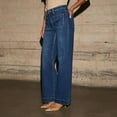 thumbnail image 6 of LYMAYTER Women Flare Jeans Skinny Microflared Denim Pants for S-2XL Fashion High Waisted Female Flare Jeans with Pockets, 6 of 8