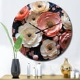 thumbnail image 1 of Designart "Enchanting Ranunculus Flowers II" Floral Oversized Wall Clock, 1 of 6