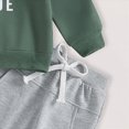 thumbnail image 4 of zuwimk Toddler Baby Boy Fall Outfit Print Long Sleeve Sweatshirt and Elastic Pants Set 2Pcs Winter Clothes(12-18 Months,Green), 4 of 5