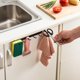 thumbnail image 4 of Organizador ordenado con 6 ganchos para almacenamiento de cocina, estante multifuncional para utensilios debajo del gabinete, ganchos para tazas que protegen el armario sin perforar, para organizar, 4 of 5