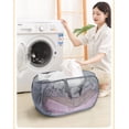 thumbnail image 4 of Foldable laundry basket, Pop Up Laundry Hamper, Collapsible Mesh dirty clothes hamper (Tear Proof, with Strong Handles) Gray, 4 of 6