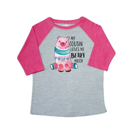 

Inktastic My Cousin Loves Me Beary Much with Cute Bear Gift Toddler Boy or Toddler Girl T-Shirt