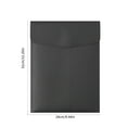 thumbnail image 3 of TIMIFIS File Storage Sack A4 Imitation Leather Business File Bag Large Capacity Storage Folder Bag Student File Bag Office Desk Accessories, 3 of 7