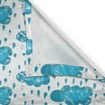 thumbnail image 4 of Ambesonne Blue and White Window Valance, Raining Clouds, 54" X 12", Blue and White, 4 of 5