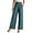 Blue, variant on YOTMKGDO Suit Pants Women's Trousers Solid Color Thin Pocket High Waist Casual Wide Leg Pants Bell Bottoms Slacks for Womens Trousers Brown XL