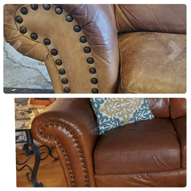 Leather Repair Color Restorer Couch Furniture Car - Dark Sienna Brown