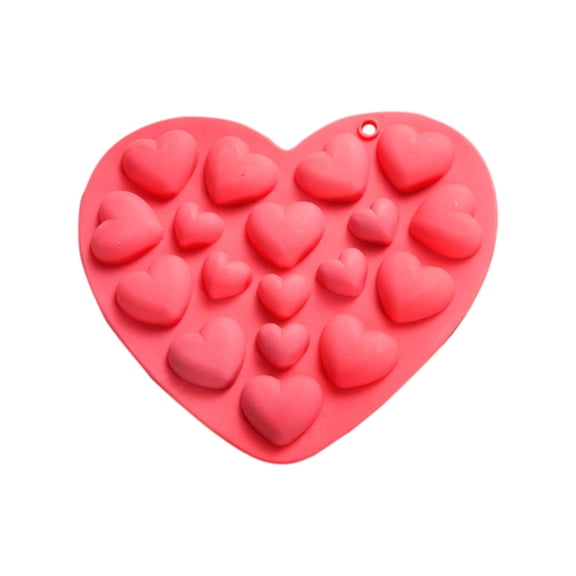 hulanddfd Heart Shaped Cake Pans 18 Cavities Heart Silicone Baking Molds for Chocolate Cake Jelly Pudding Handmade Soap Moulds Candy Making