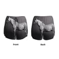 thumbnail image 3 of Daiia Monochrome Leopard Horse Pattern Women's 2 in 1 Running Shorts - Lightweight Athletic Workout Gym Yoga Shorts Liner with Phone Pockets-XX-Large, 3 of 7