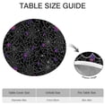 thumbnail image 6 of Halloween Spider Web with Purple Icons Round Fitted Tablecloth with Elastic Edge,Dining Table Cover Waterproof,Outdoor Round Tablecloth for Camping,Dining,Indoor and Outdoor, 6 of 7