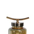 thumbnail image 2 of Benzara BM205192 Contemporary Style Glass Vase with Metal Lid, Gold & Silver, 2 of 2