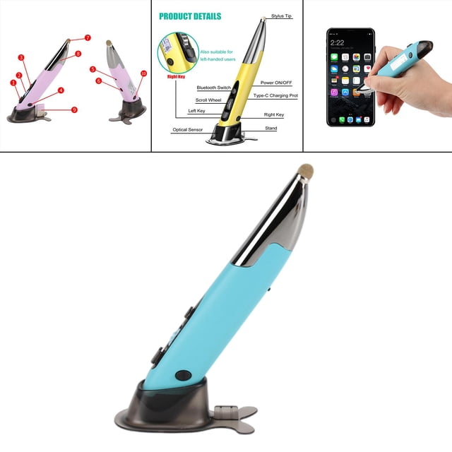 Ratón Inalámbrico 2.4G Macarena Bolígrafo Recargable USB RGB
