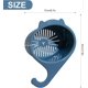 thumbnail image 3 of Kitchen Sink Strainers Baskets,Multi-Functional Hanging Kitchen Sink Strainer,Sink Strainers Basket with Hook for Cleaning, (Blue), 3 of 4