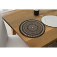 thumbnail image 2 of Maison Concepts Round Jute Placemat Black Mandala - Set of 12 (15L X 15W X 1H), 2 of 3