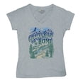 thumbnail image 5 of Country Roads Take Me Home Women's V-Neck T-shirt Rustic Mountains Road Trip Music, 5 of 7