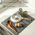 thumbnail image 3 of Oversized Dish Drying Mats With Plant Fiber Blend Foldable Design Kitchen Counter, 3 of 8