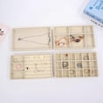 thumbnail image 4 of Jewelry Organizer for Drawer: Velvet Jewelry Trays, Stackable Dividers for Rings, Earrings, Necklaces, Bracelets, Watches, and Vanity Storage(Beige), 4 of 9