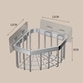 thumbnail image 3 of Vacemry 2Pcs Stainless Steel Corner Sponge Holder, Triangular Non-Drilling Drainage Rack, Nail-Free Storage Basket for Kitchen Sink Bathroom Countertop Shower Caddy Organizer, 3 of 7