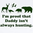thumbnail image 2 of CafePress - Hunting.Alwaysthat Daddy Isn’Ti’M Proof Body Suit - Baby Light Bodysuit, Size Newborn - 24 Months, 2 of 4
