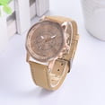 thumbnail image 2 of PVCS Montre Analogique en Faux Cuir à Chiffres Romains pour Femmes, 2 of 5