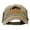 Khaki Brown, variant on Halloween Cat and Pumpkin Embroidered Low Profile Cotton Mesh Cap - Black OSFM