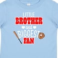 thumbnail image 4 of Inktastic Little Brother and Biggest Fan Baseball Glove and Bat Boys Baby T-Shirt, 4 of 5