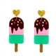 thumbnail image 4 of Pendientes acrílicos de fiesta para mujer, aretes coloridos de dibujos animados, helado, fruta, limón, donas, huevo frito, 4 of 4